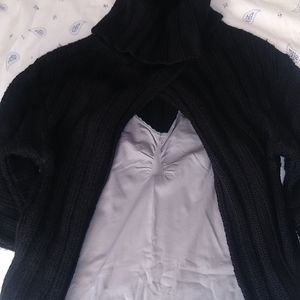 Bebe Sweater with Open Front